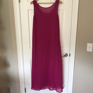 Sheer Chiffon Maxi Dress Beach Coverup